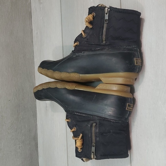 Sperry Womens Saltwater Duck Rubber Waterproof Outdoor Boots shoes sz 6 - Picture 8 of 12